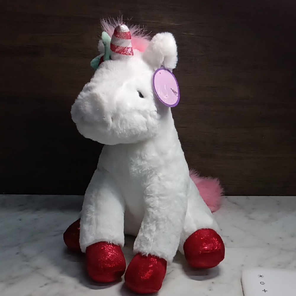Geoffrey's Toy Box 13' Glow Bright Toy Plush LED With Sound Unicorn; Macy's